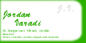 jordan varadi business card