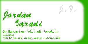 jordan varadi business card